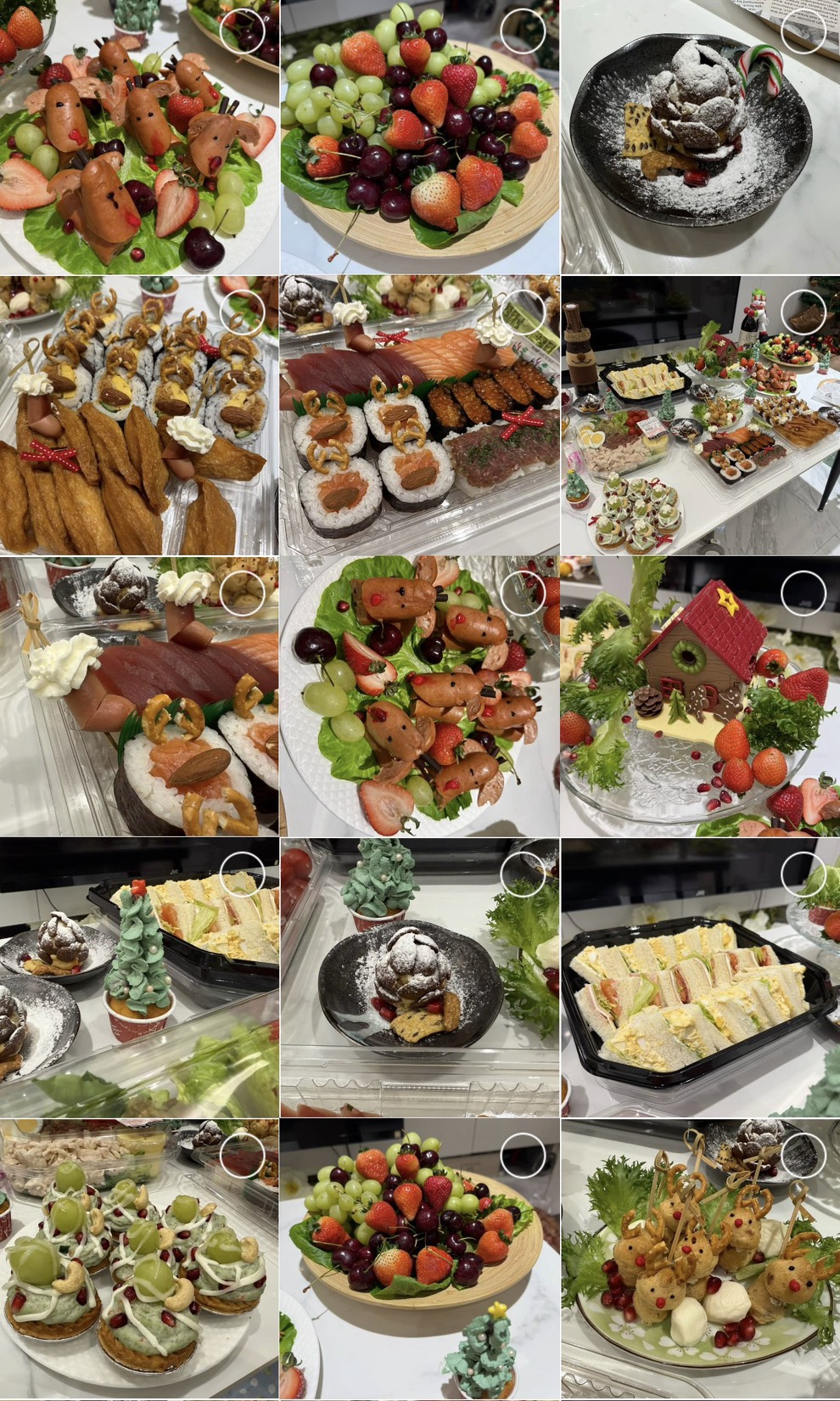 聖誕節與家庭聚會造型餐點紀錄